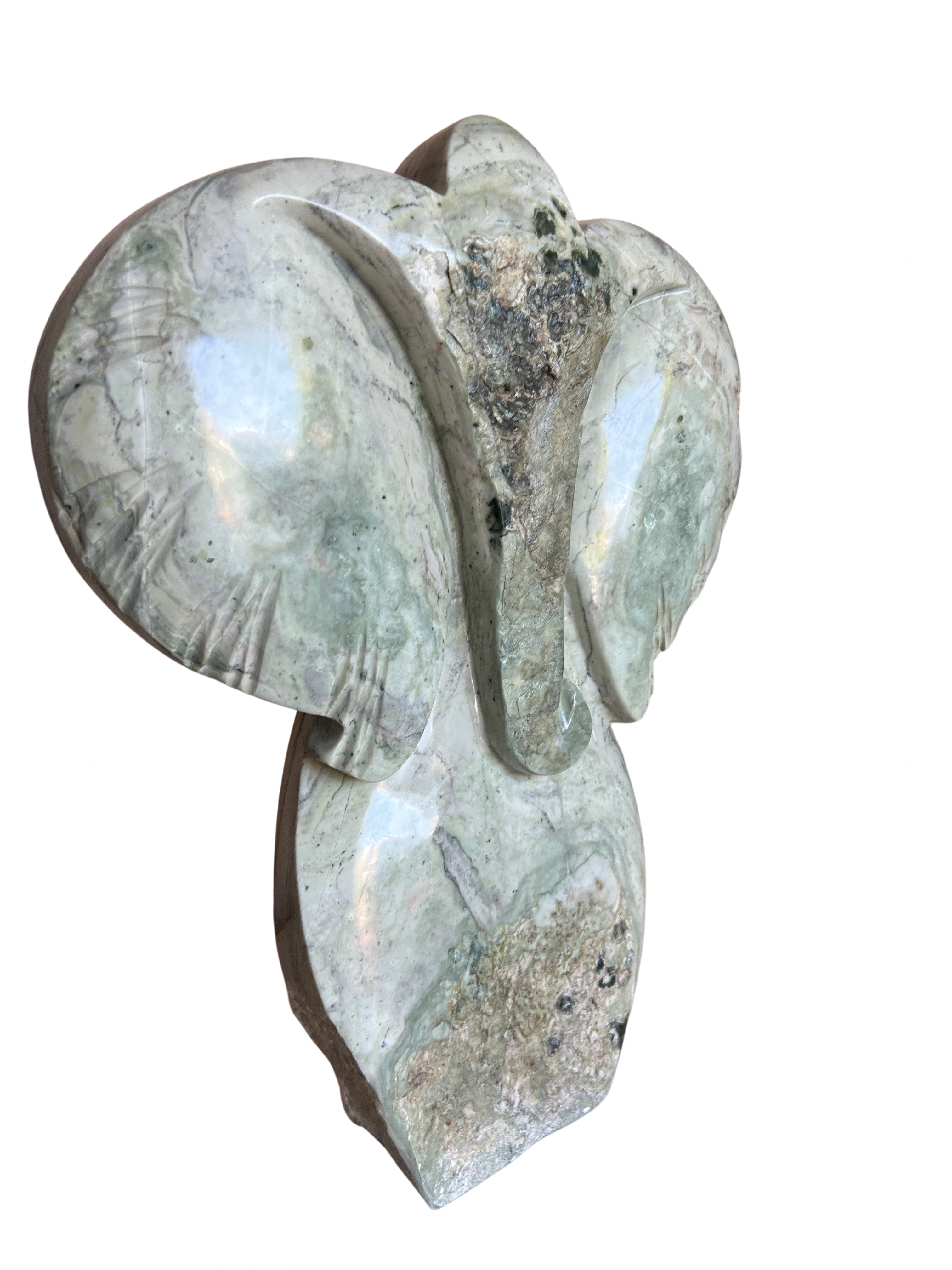 Shona Tribe Butter Jade Elephant - Shona