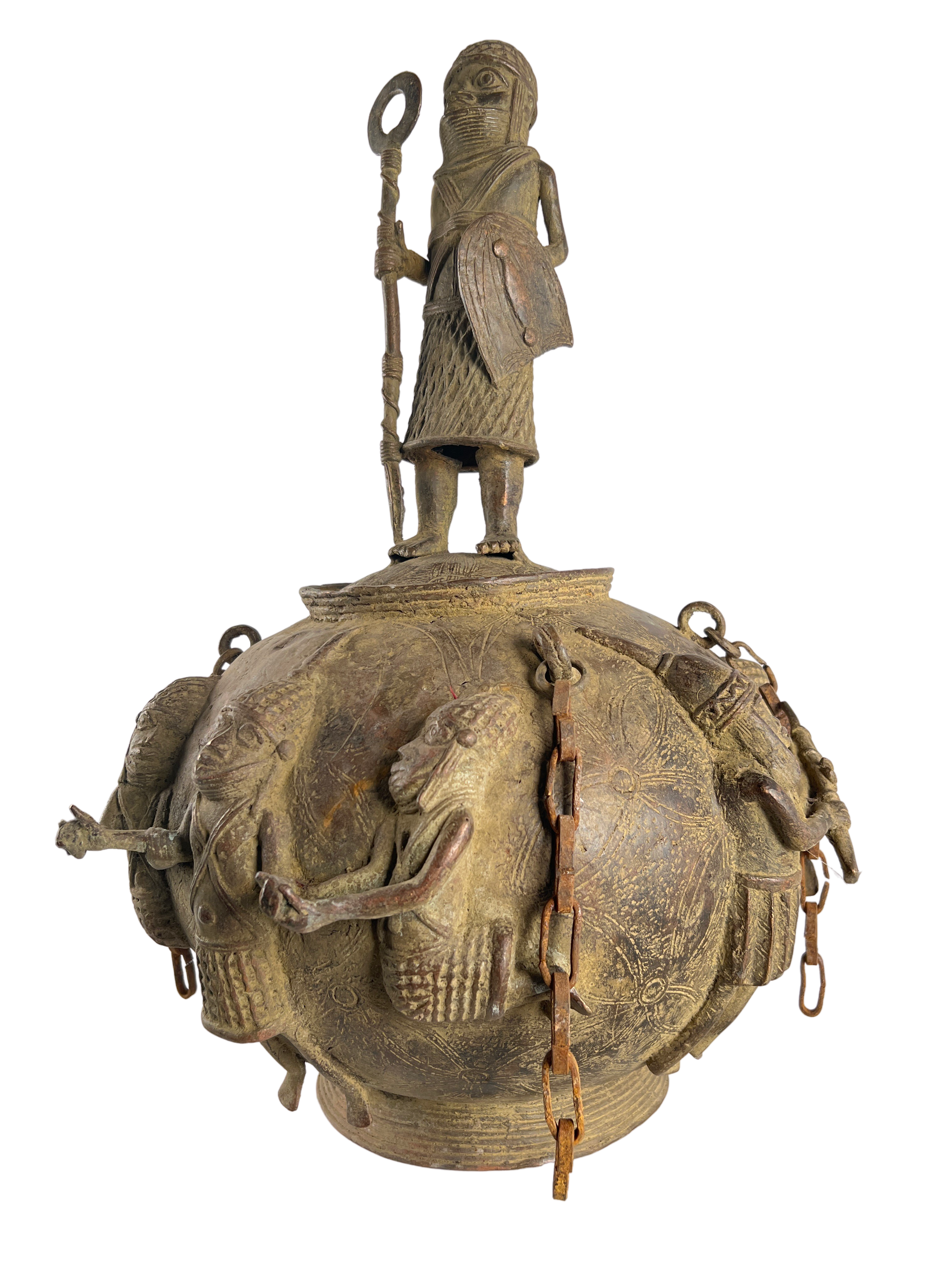 Edo Benin Bronze Pot - Edo