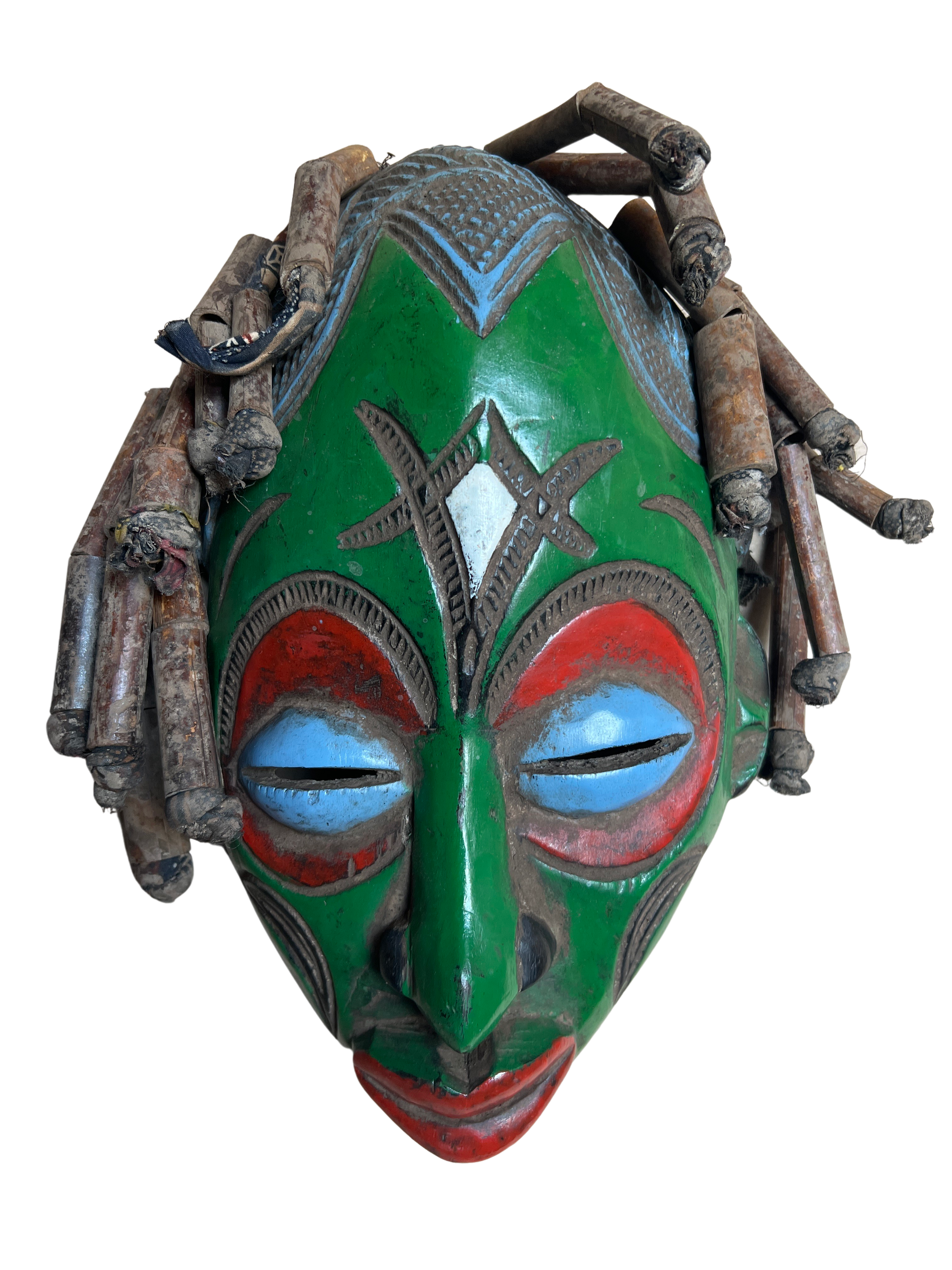 Chokwe Tribe Painted Mask - Chokwe