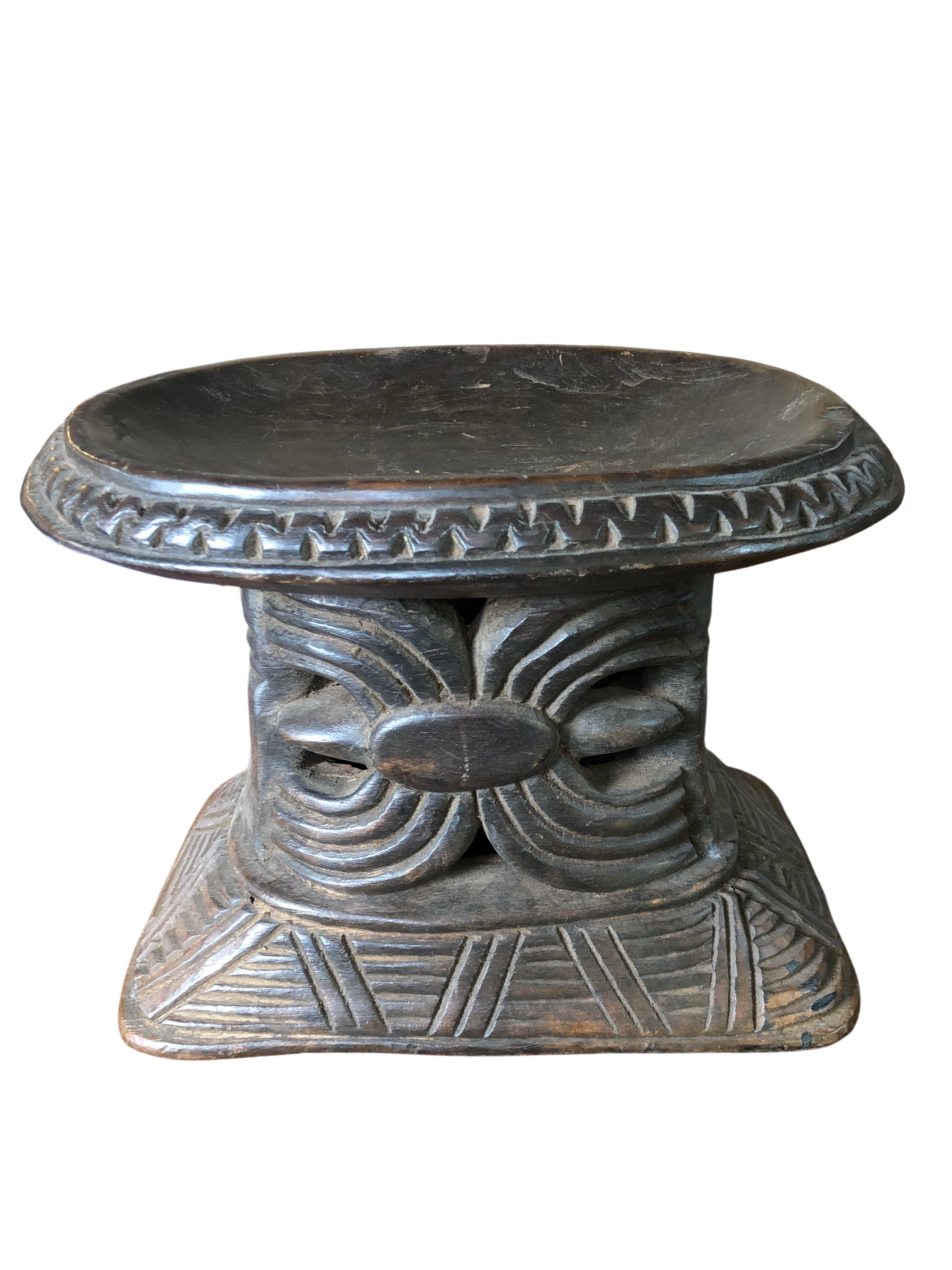 Bamileke Tribe Wooden Stool