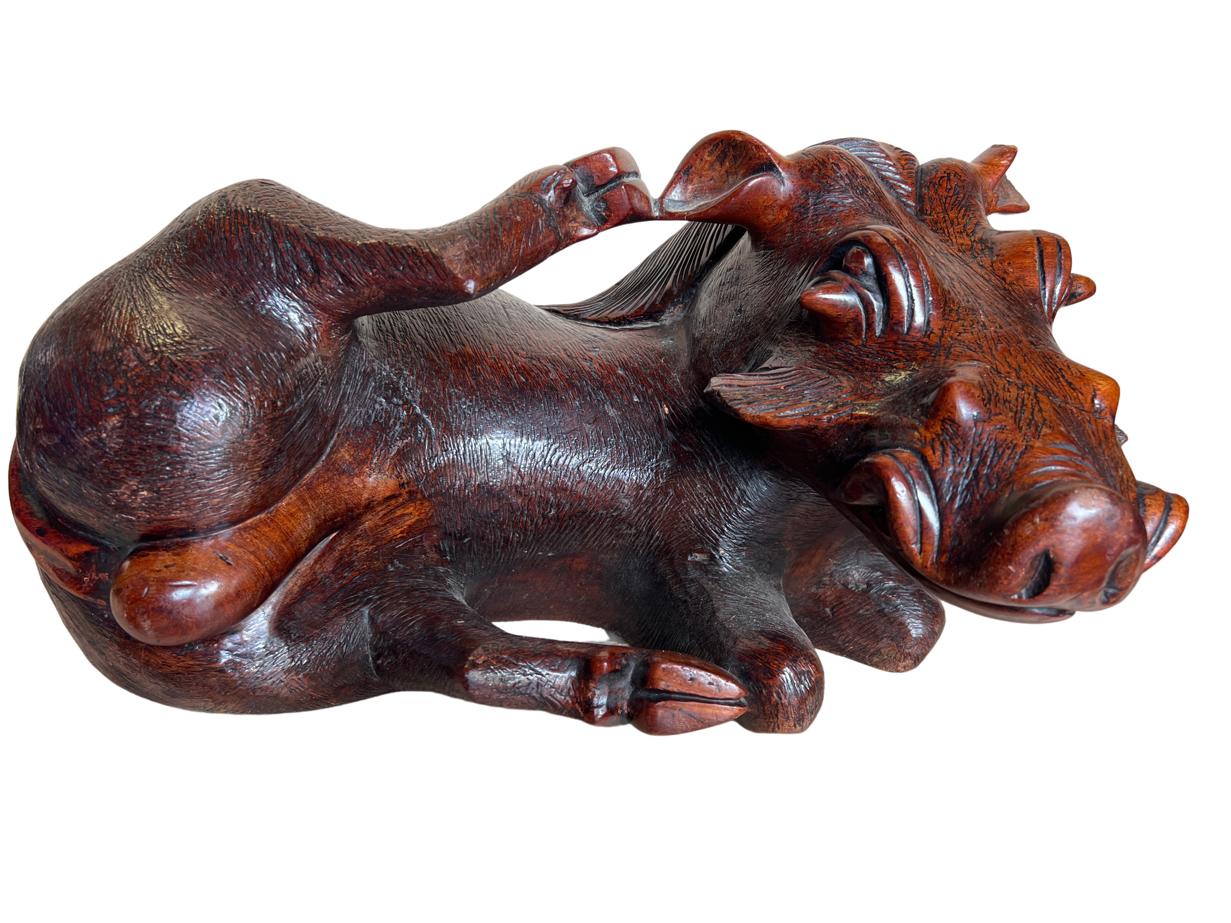 Chichewa Malawi Wooden Warthog - Chichewa