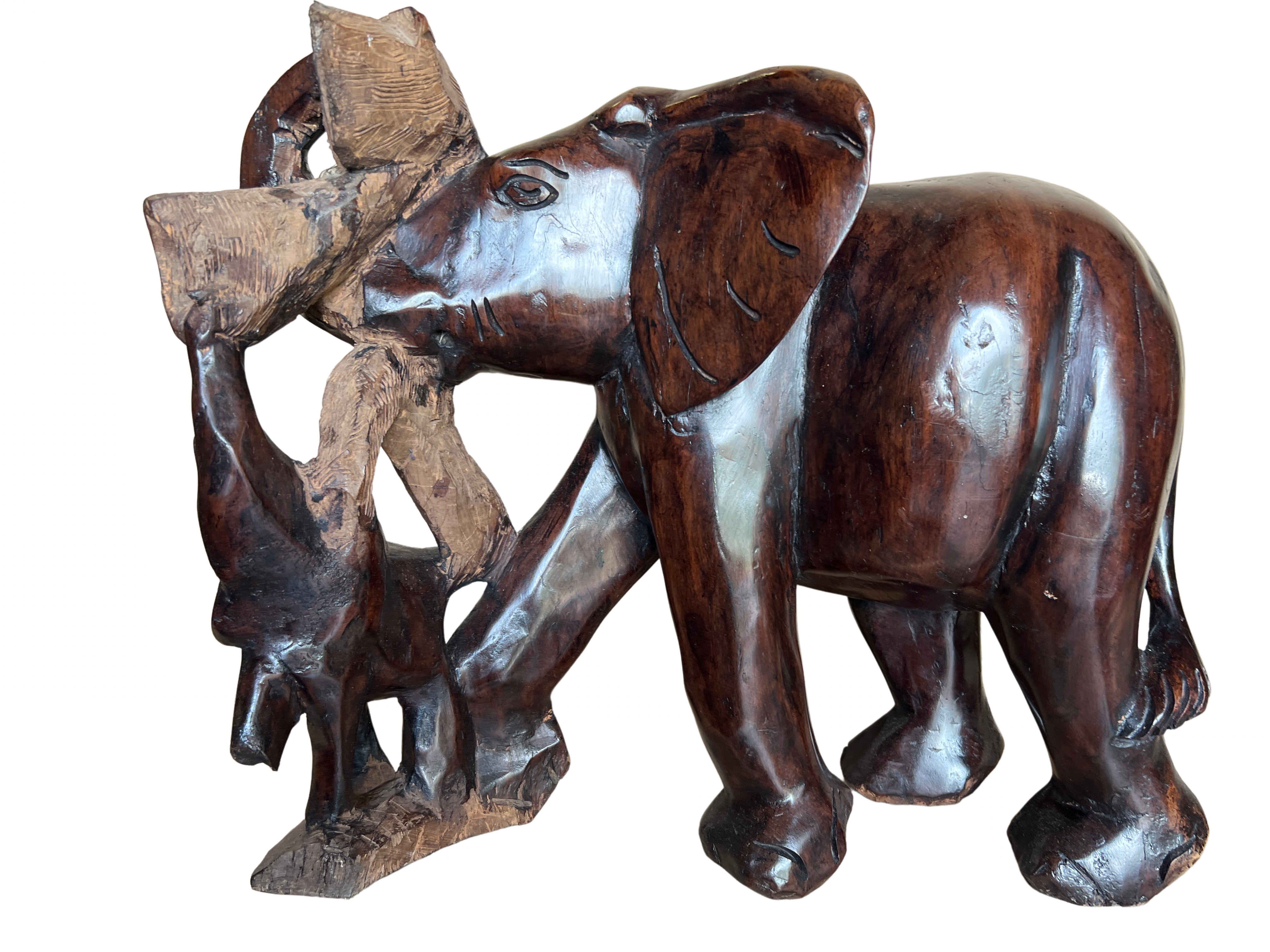 Chichewa Malawi Wooden Elephant - Chichewa