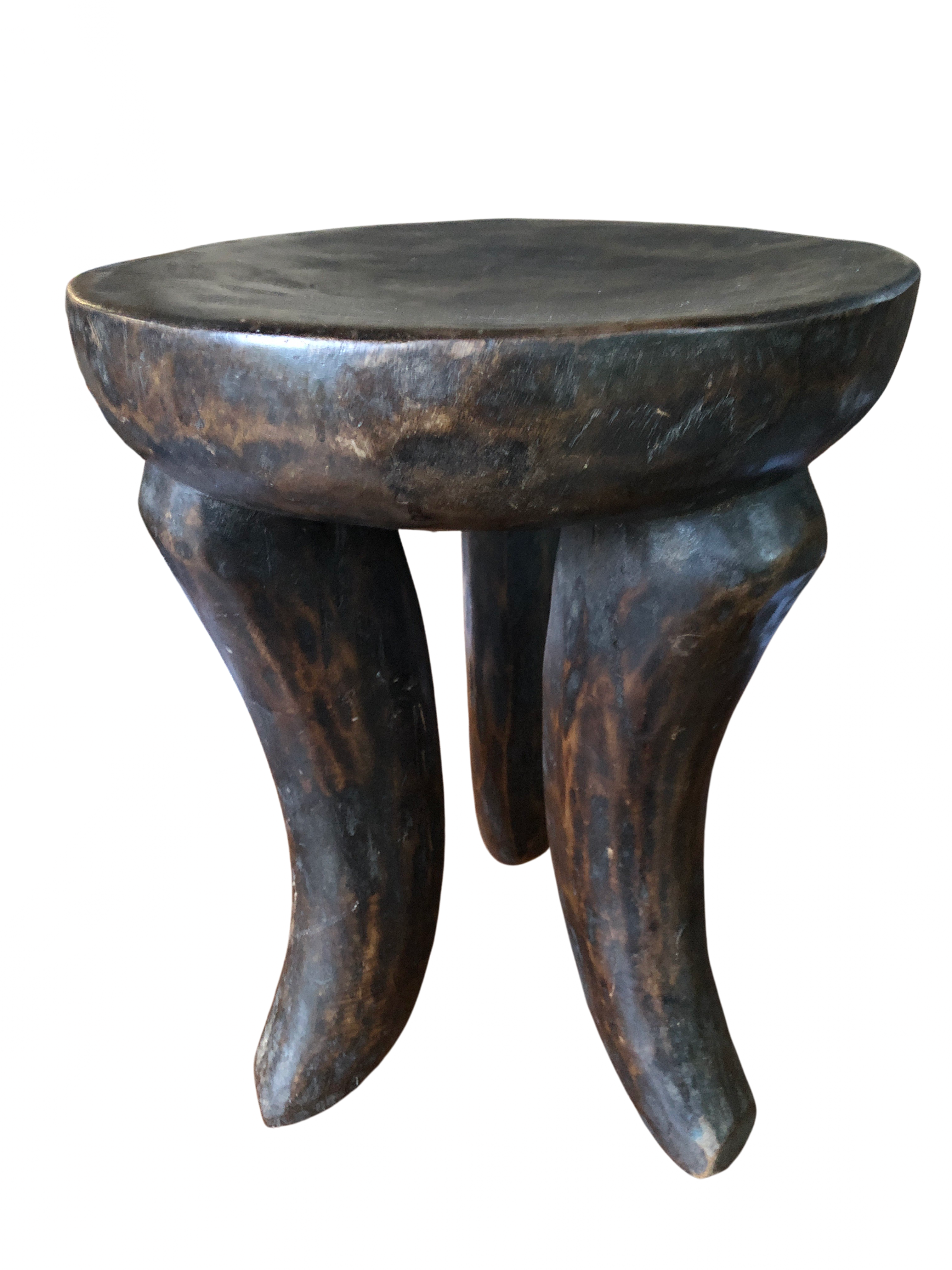 Bamileke Tribe Three Legged Wooden Stool