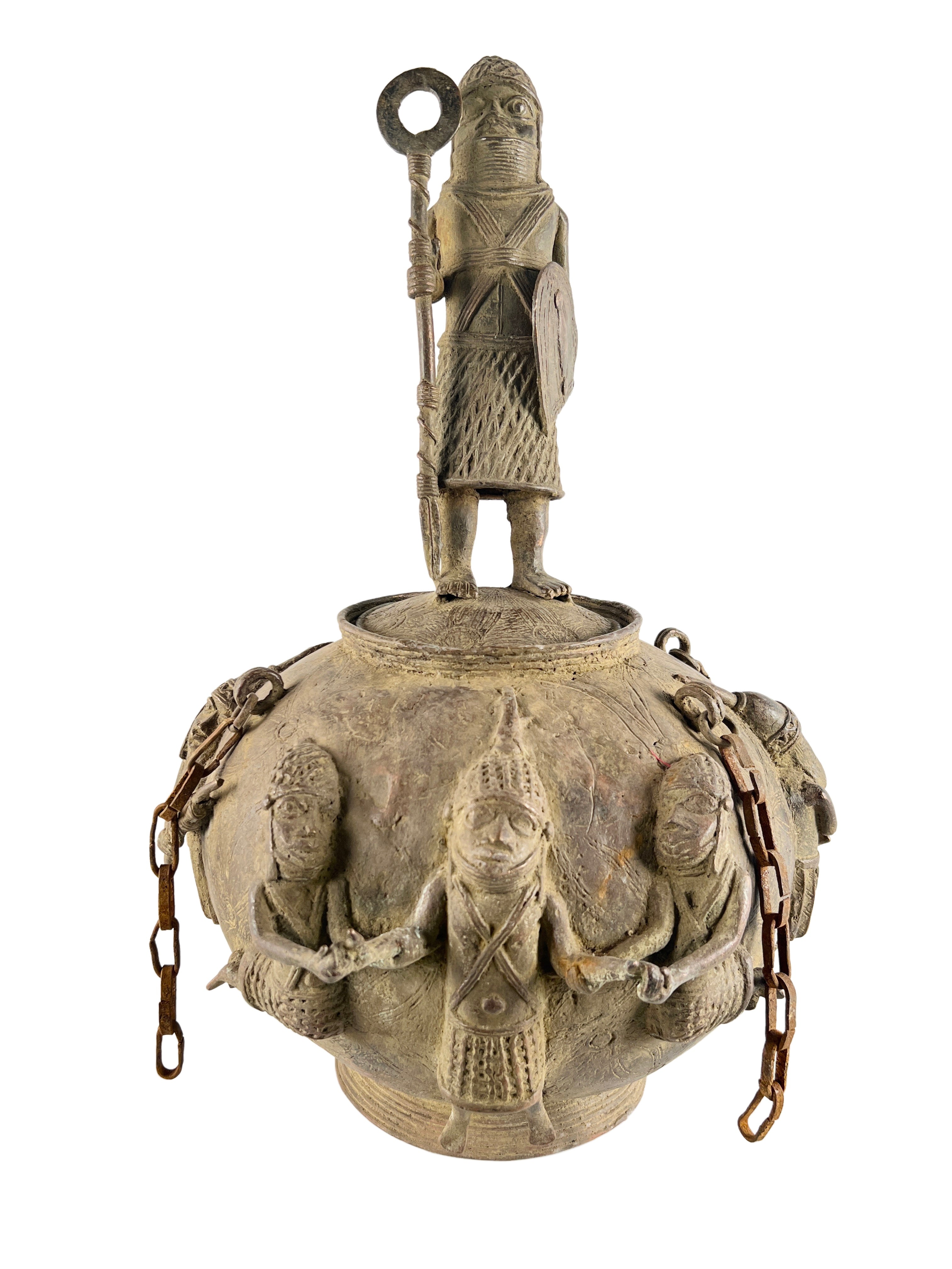 Edo Benin Bronze Pot - Edo