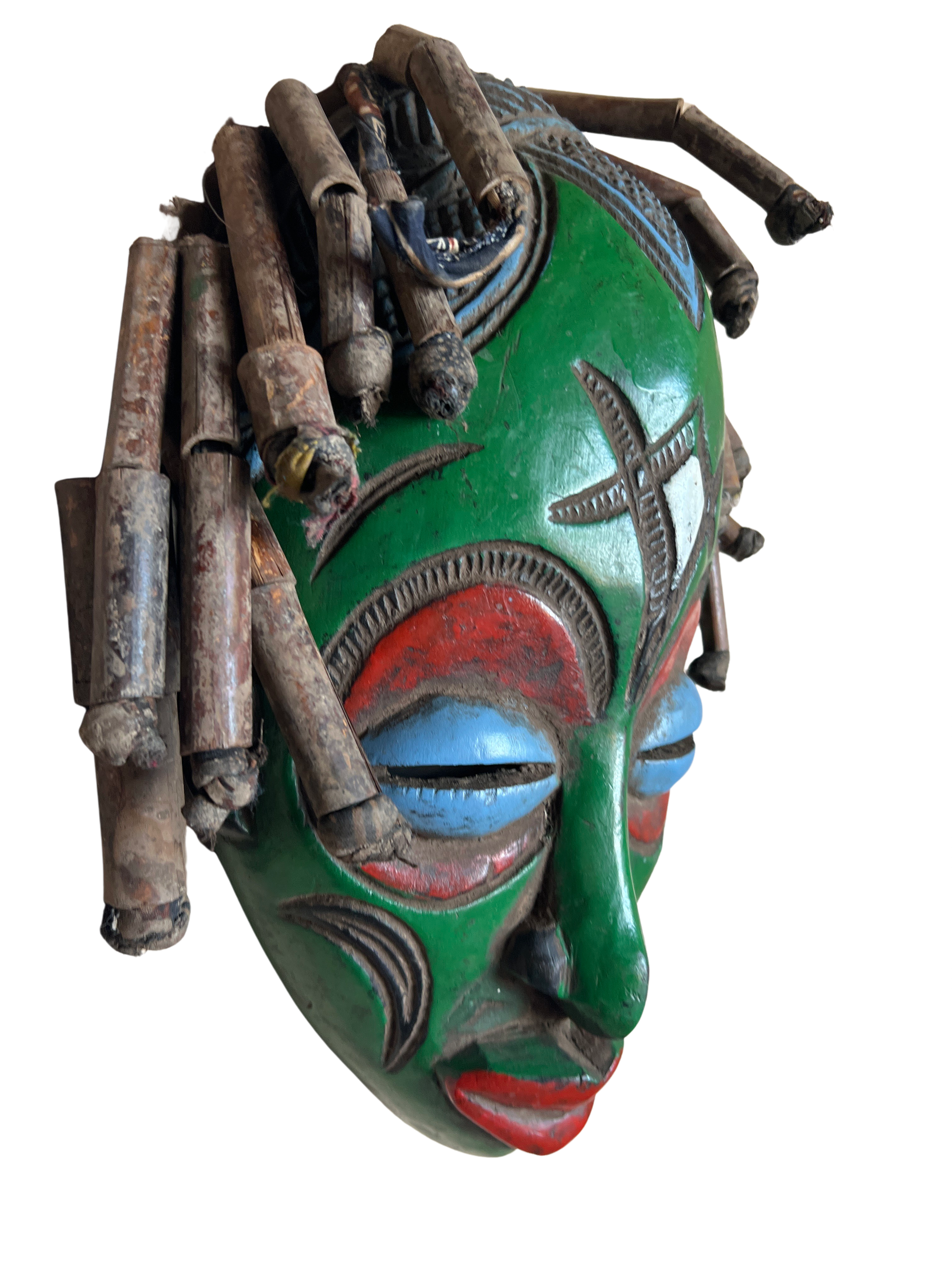 Chokwe Tribe Painted Mask - Chokwe