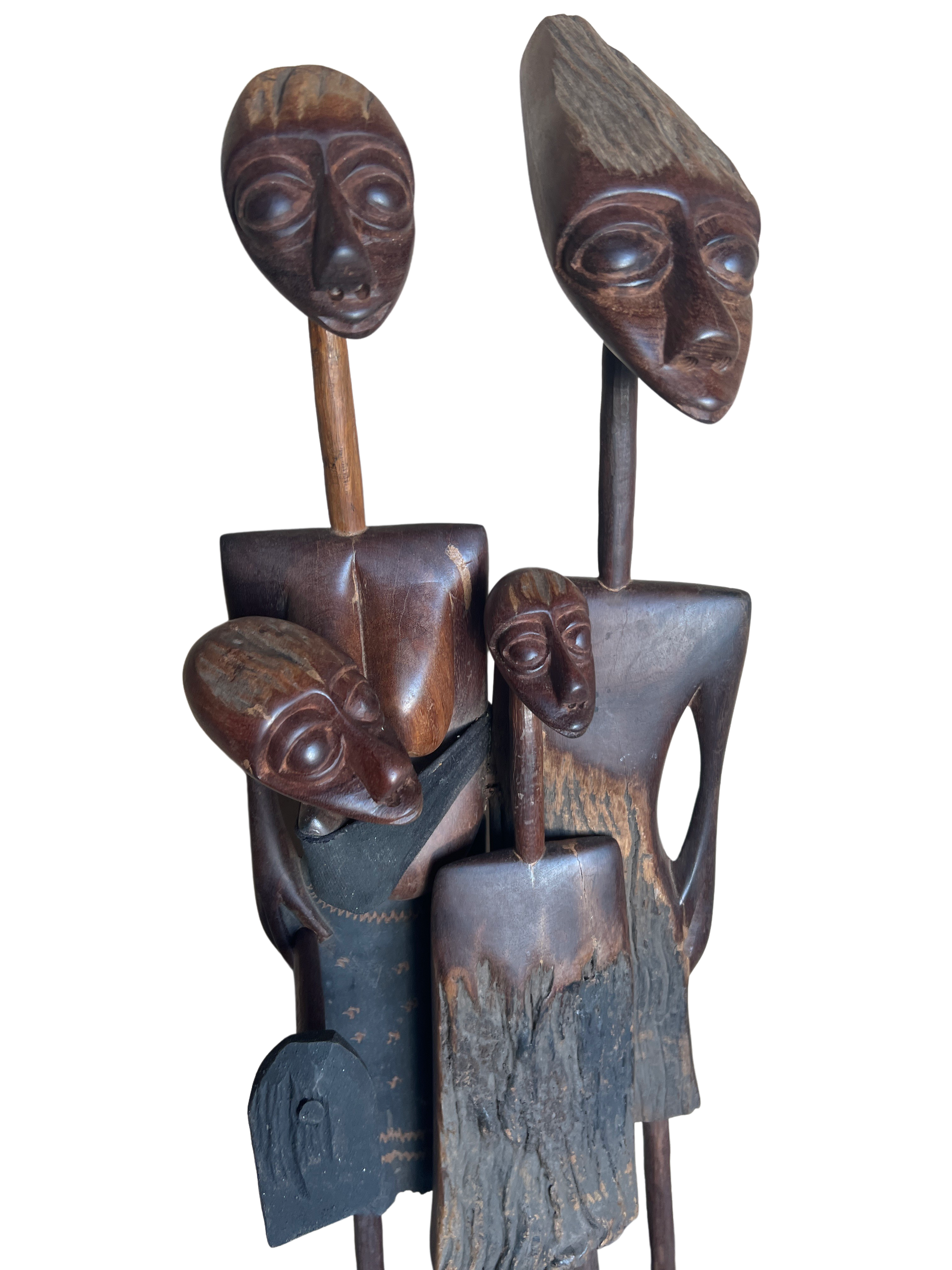 Makonde Mozambique Wooden Family - Makonde