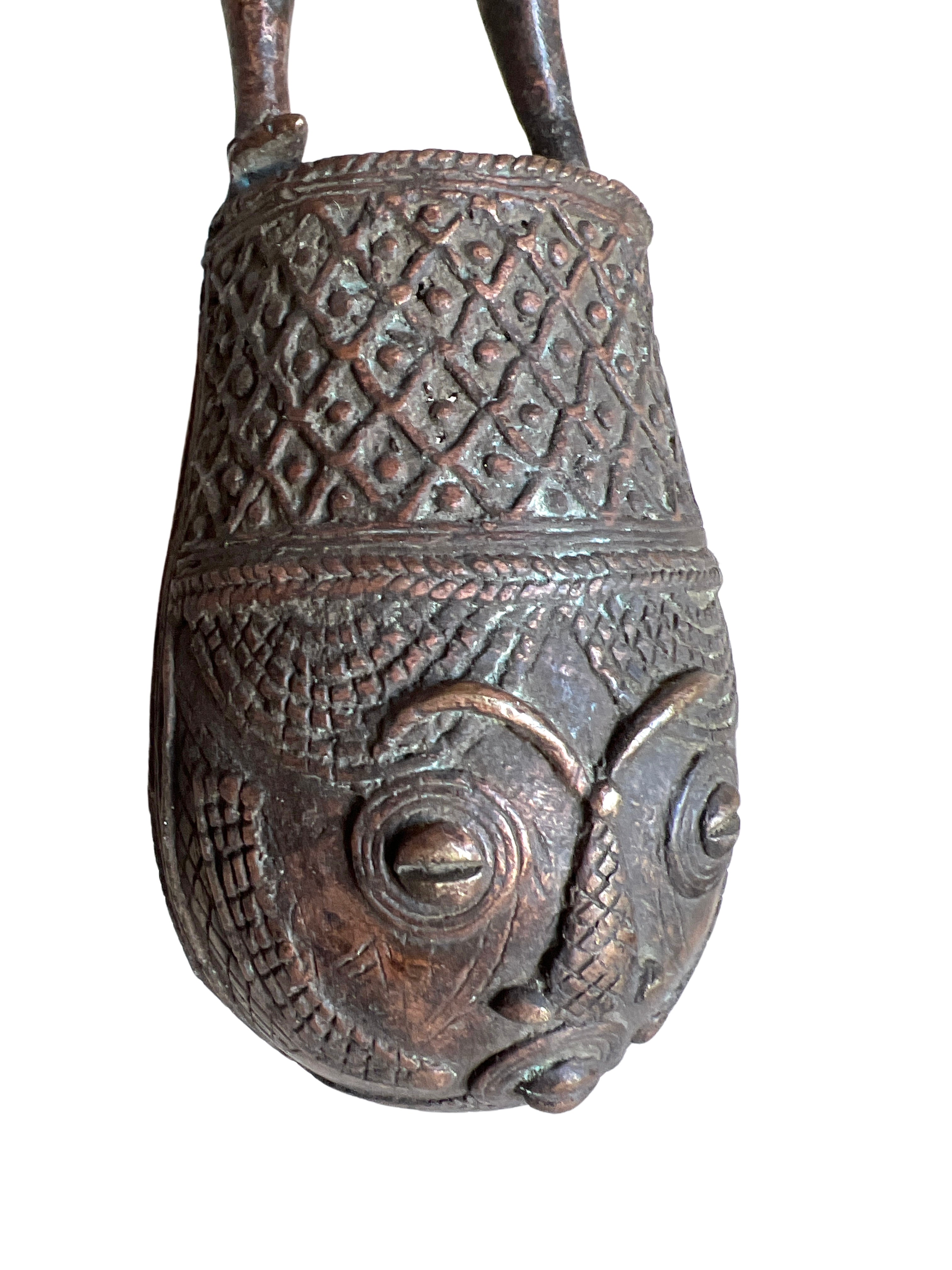Edo Benin Bronze Spoon - Edo