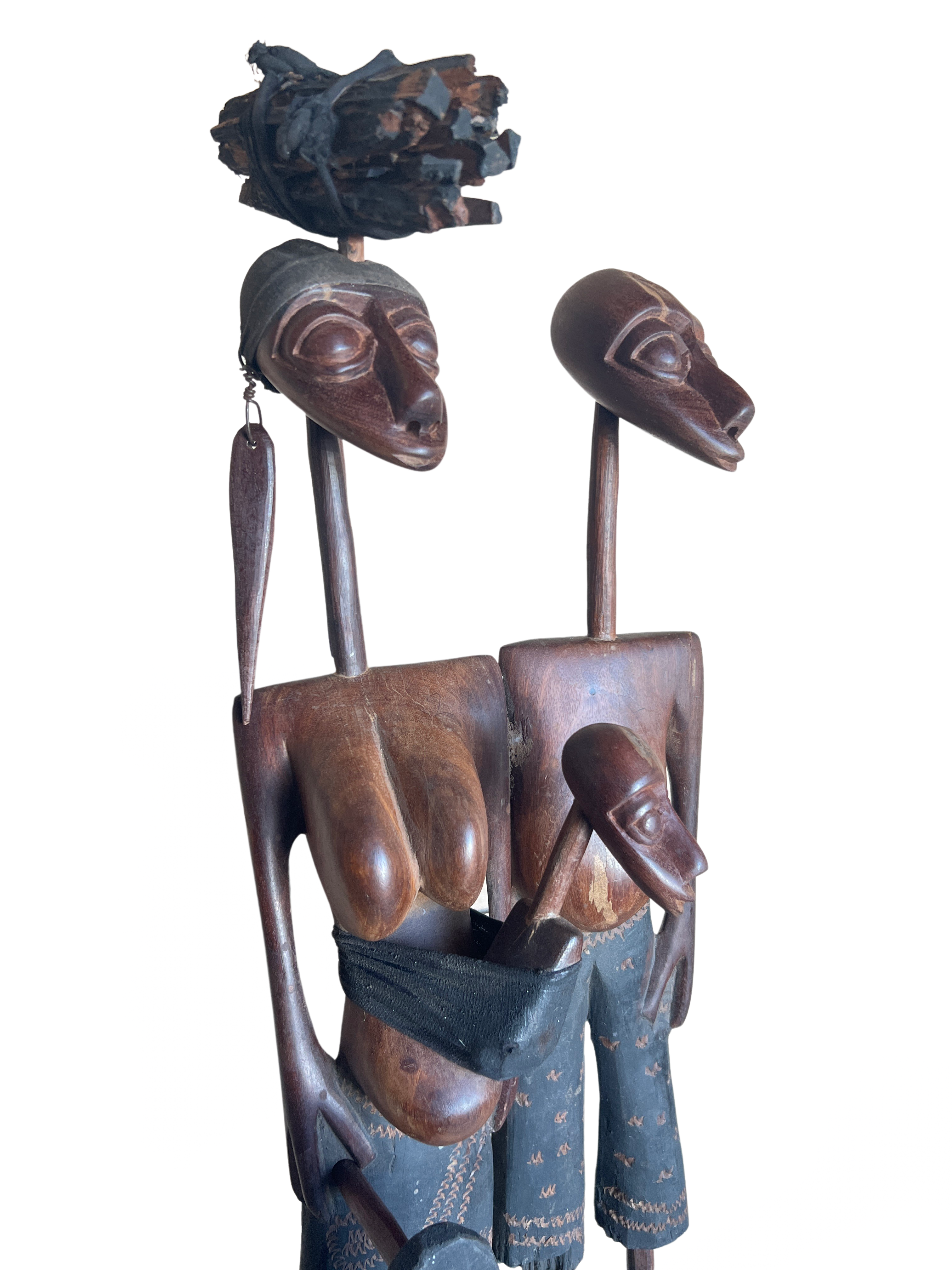 Makonde Mozambique Wooden Family - Makonde