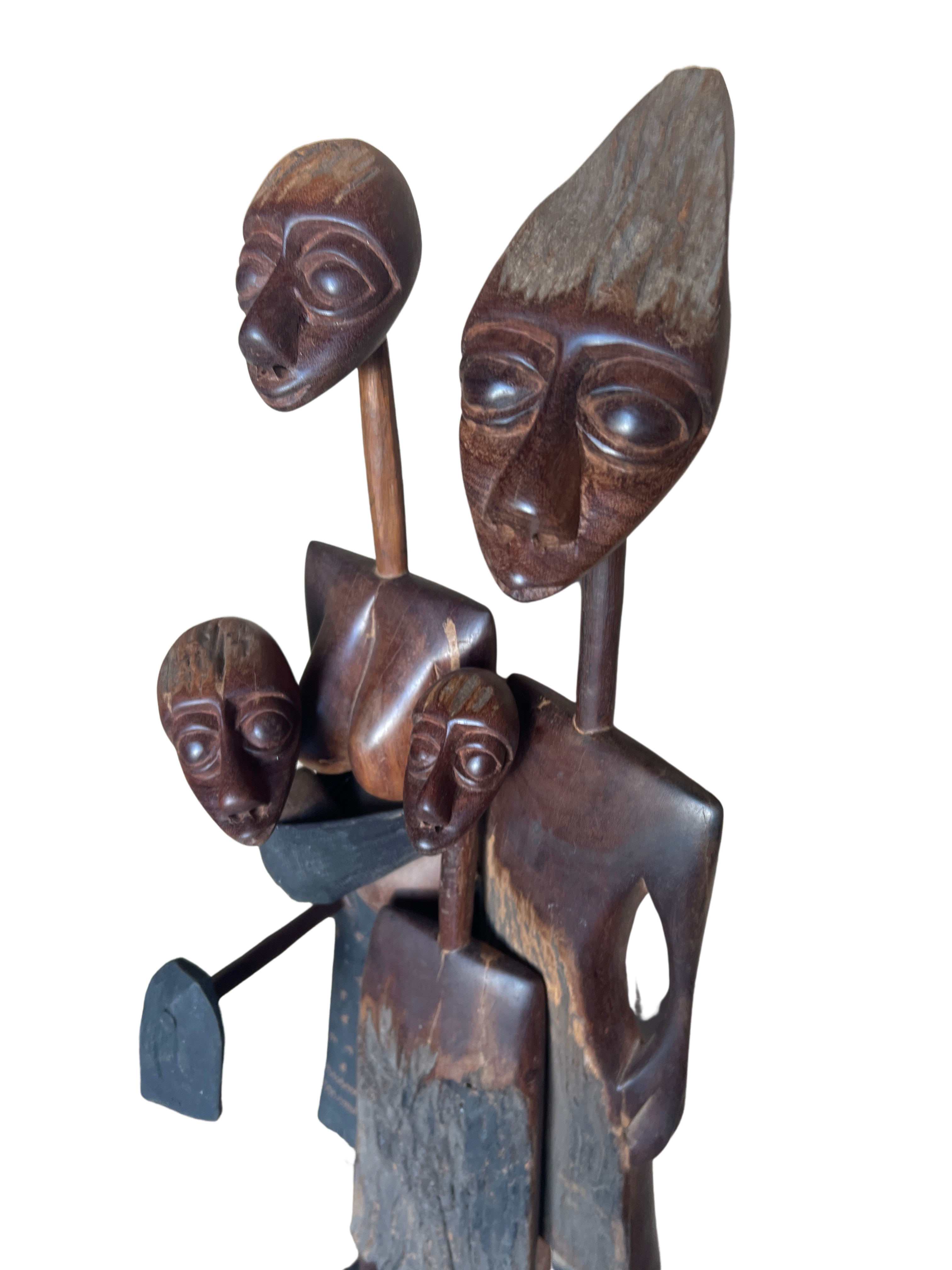 Makonde Mozambique Wooden Family - Makonde