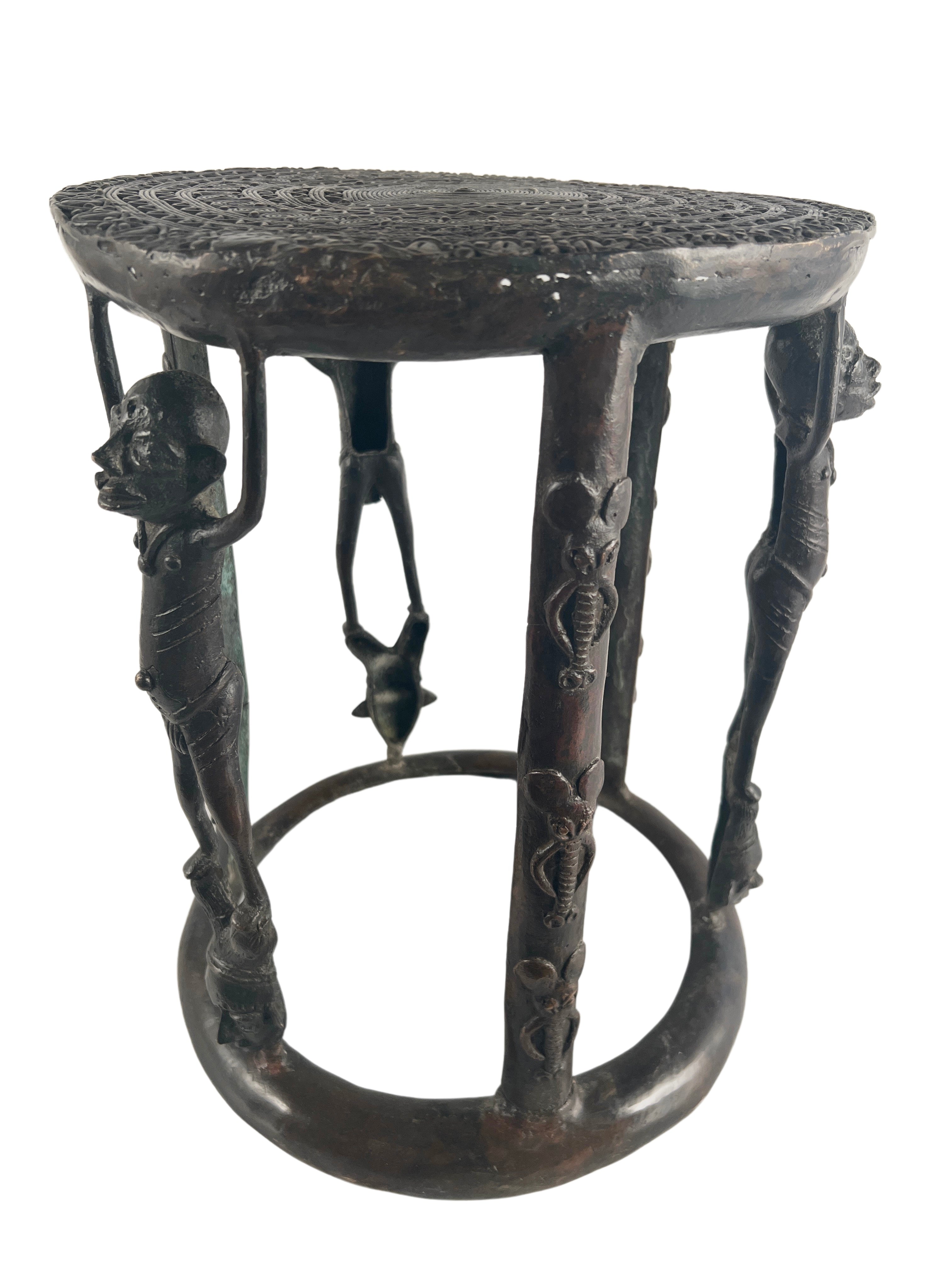 Bamoun Bronze Stool - Bamoun