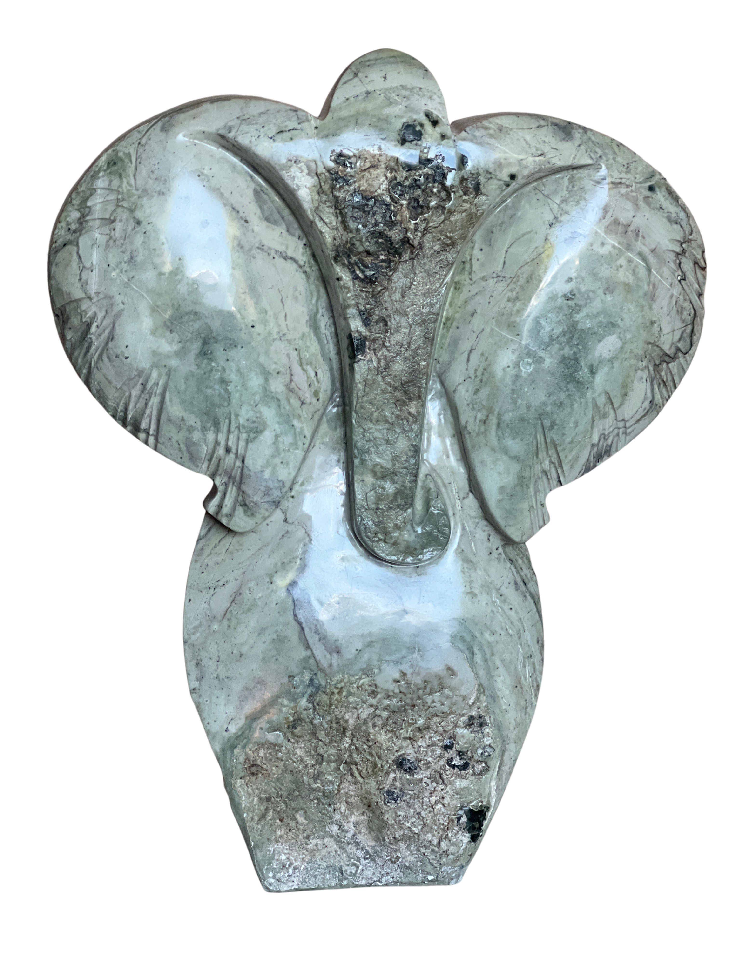 Shona Tribe Butter Jade Elephant - Shona