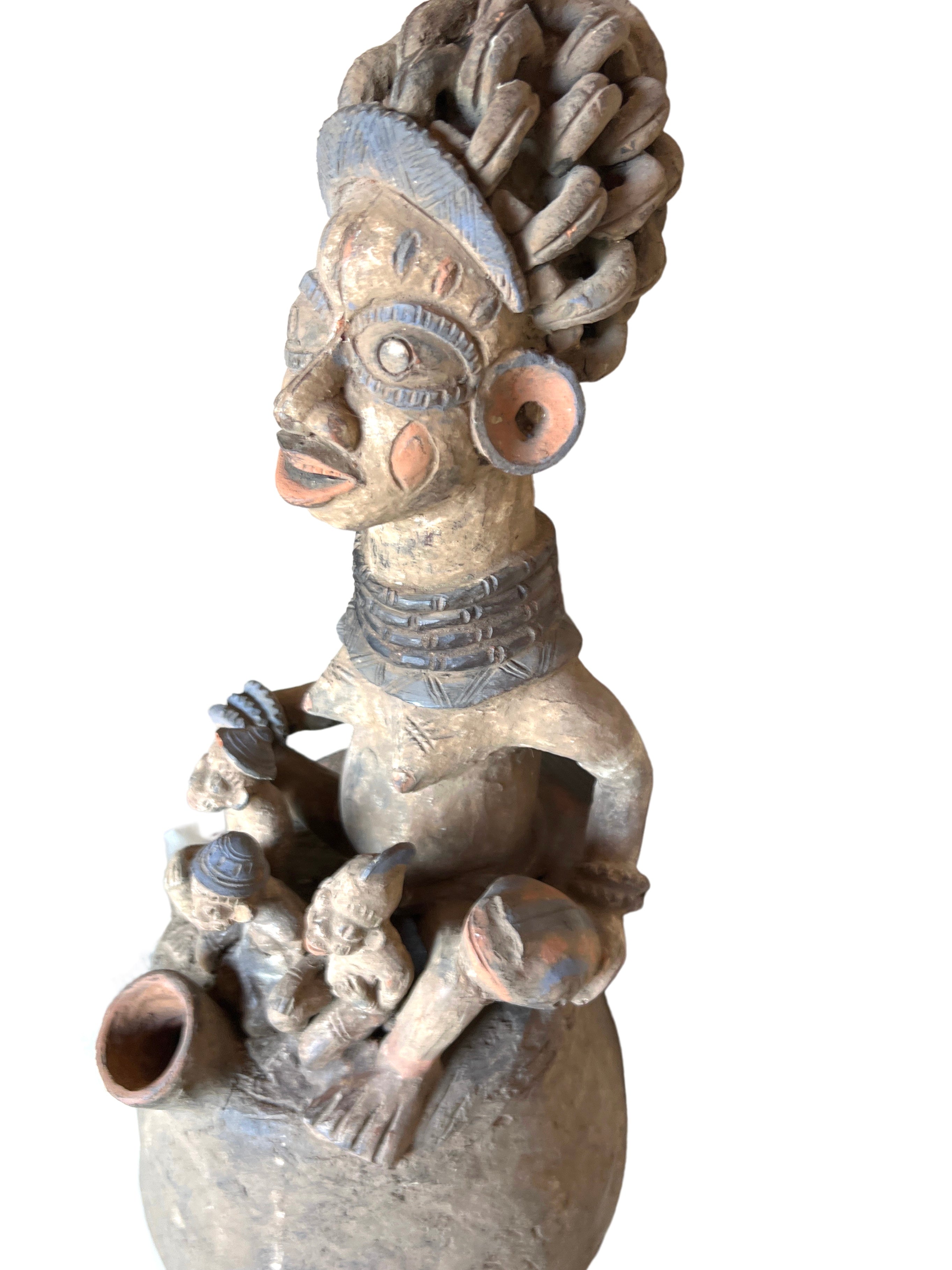 Mangbetu Terracotta Antique Pot - Mangbetu