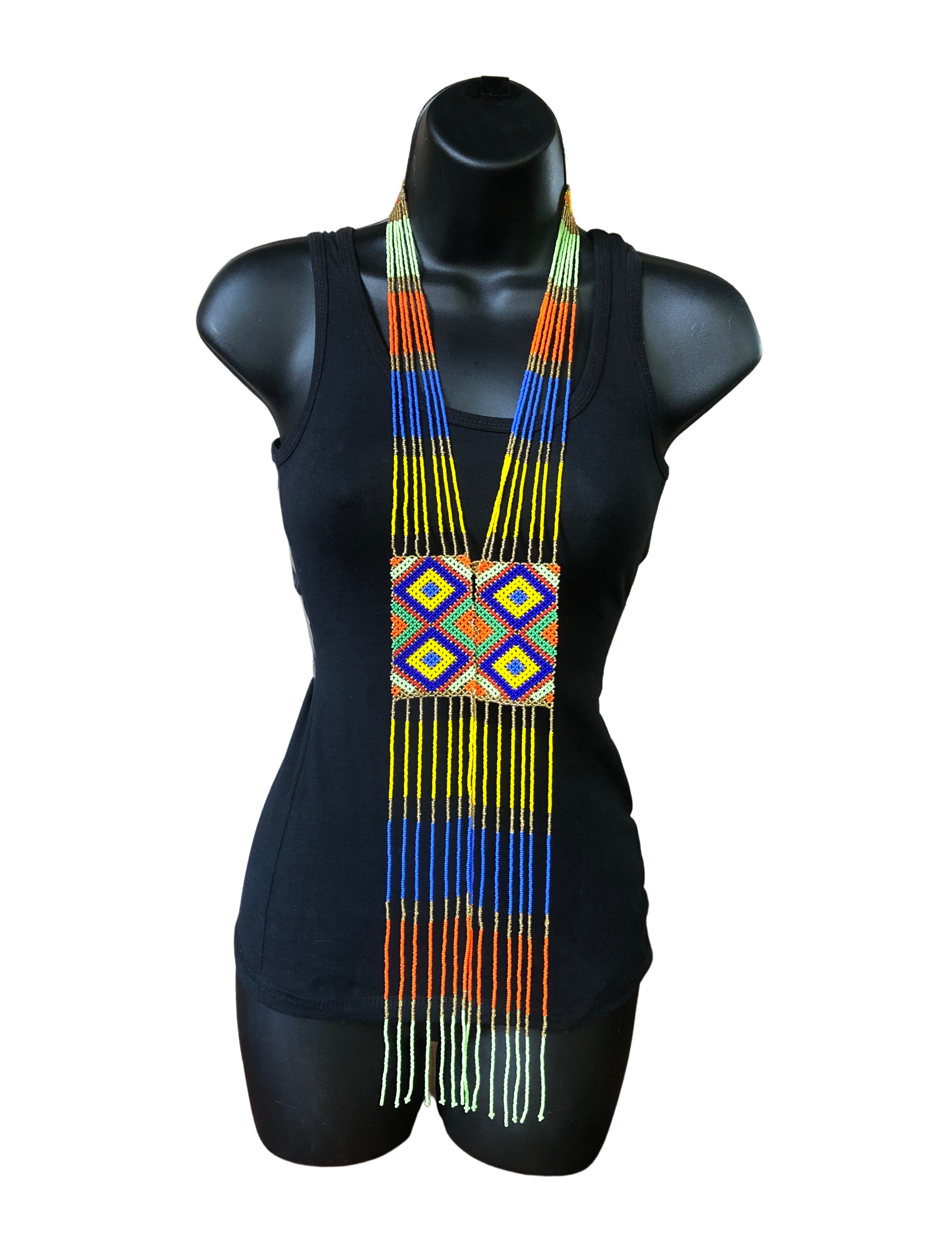 Zulu Long Beaded Necklace - Zulu