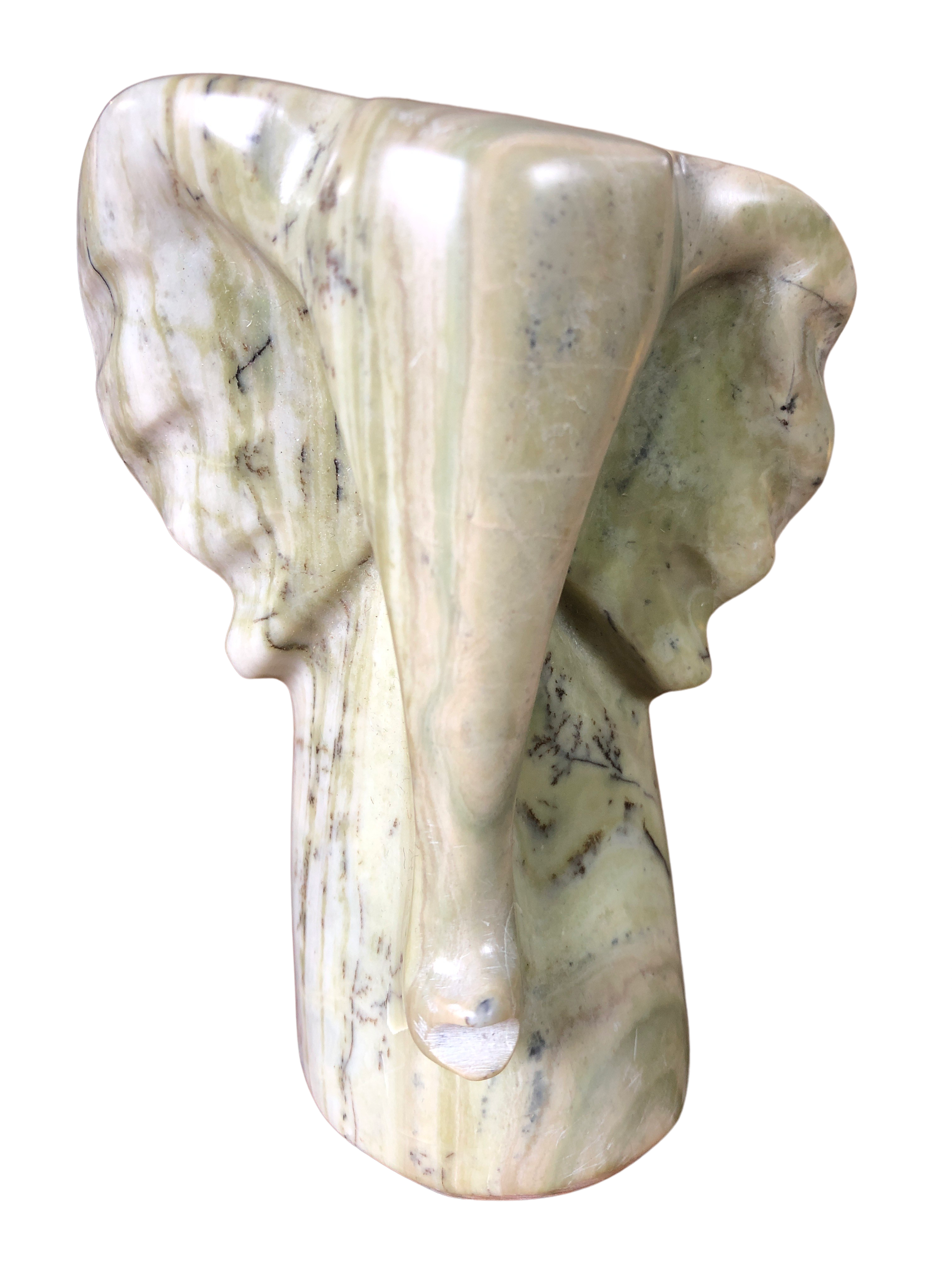 Shona Tribe Butter Jade Elephant Creation - Shona