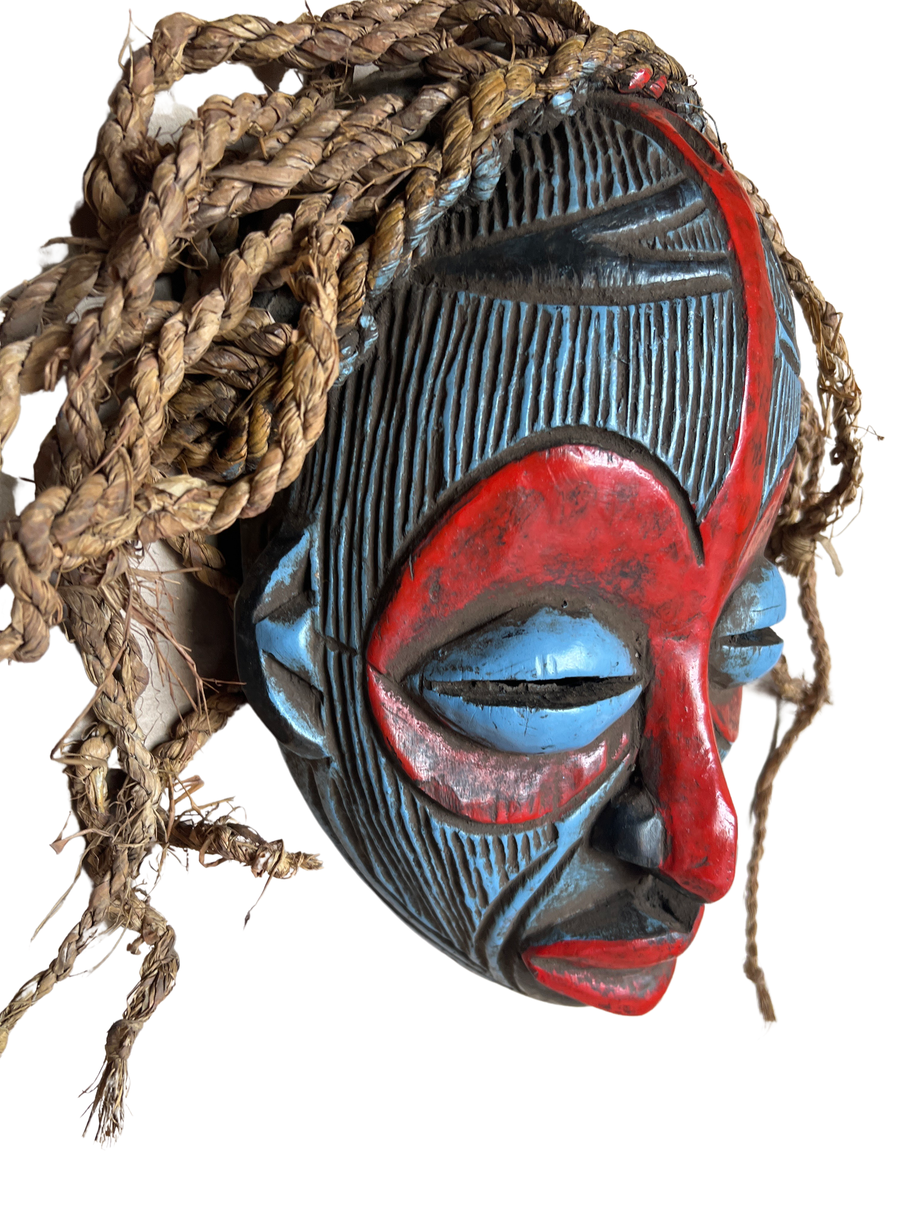 Chokwe Tribe Painted Mask - Chokwe