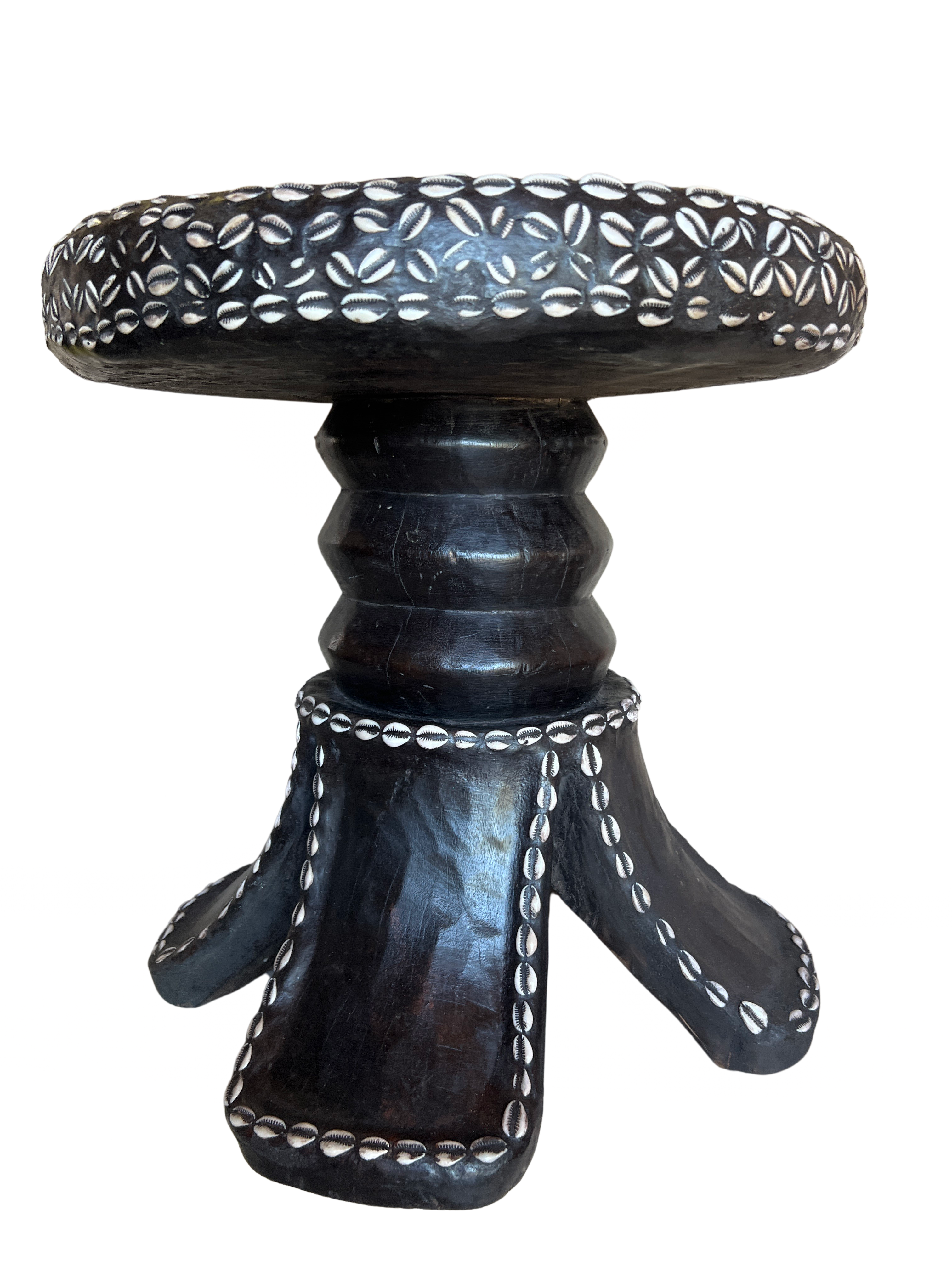 Bamileke Tribe Cowrie Table - Bamileke