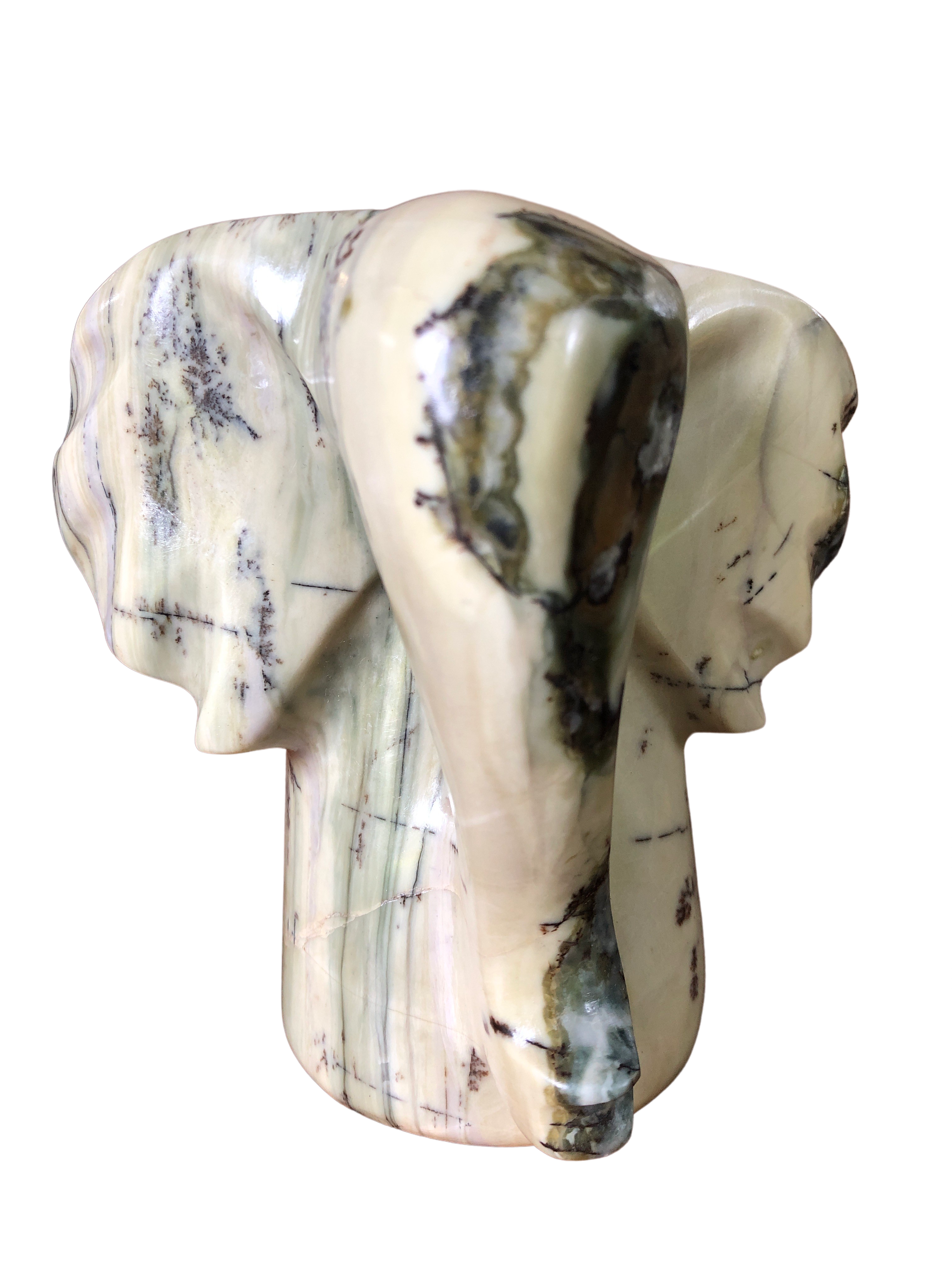 Shona Tribe Butter Jade Elephant Creation - Shona