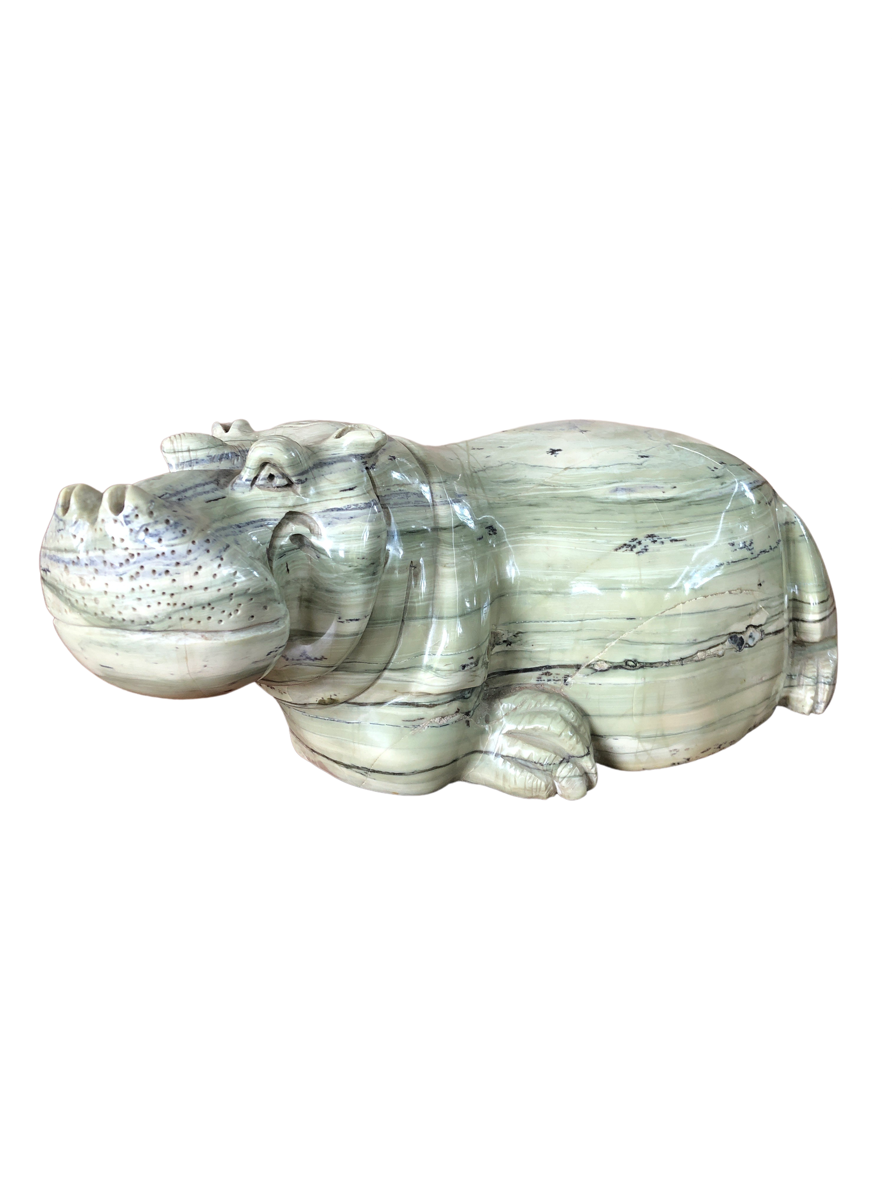 Shona Tribe Butter Jade Hippo