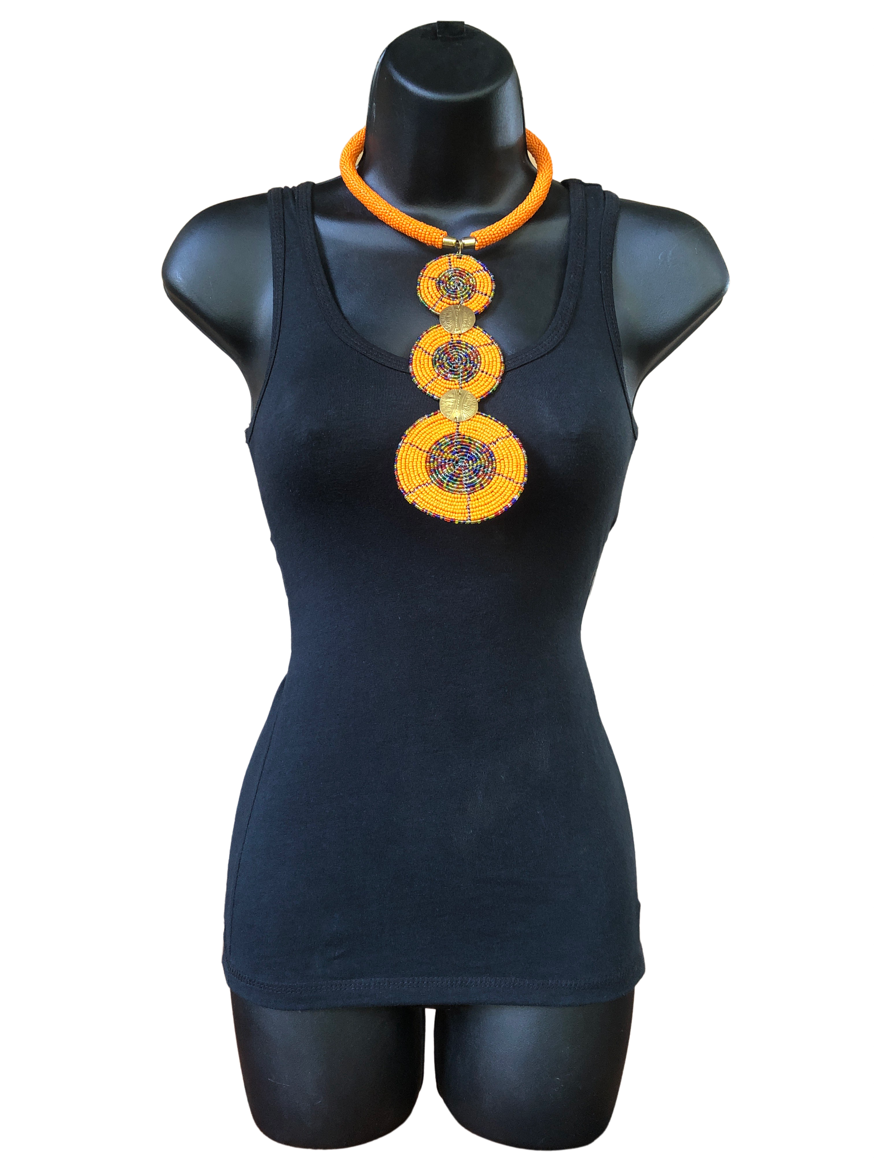 Kikuyu Triple Matt Necklace - Kikuyu