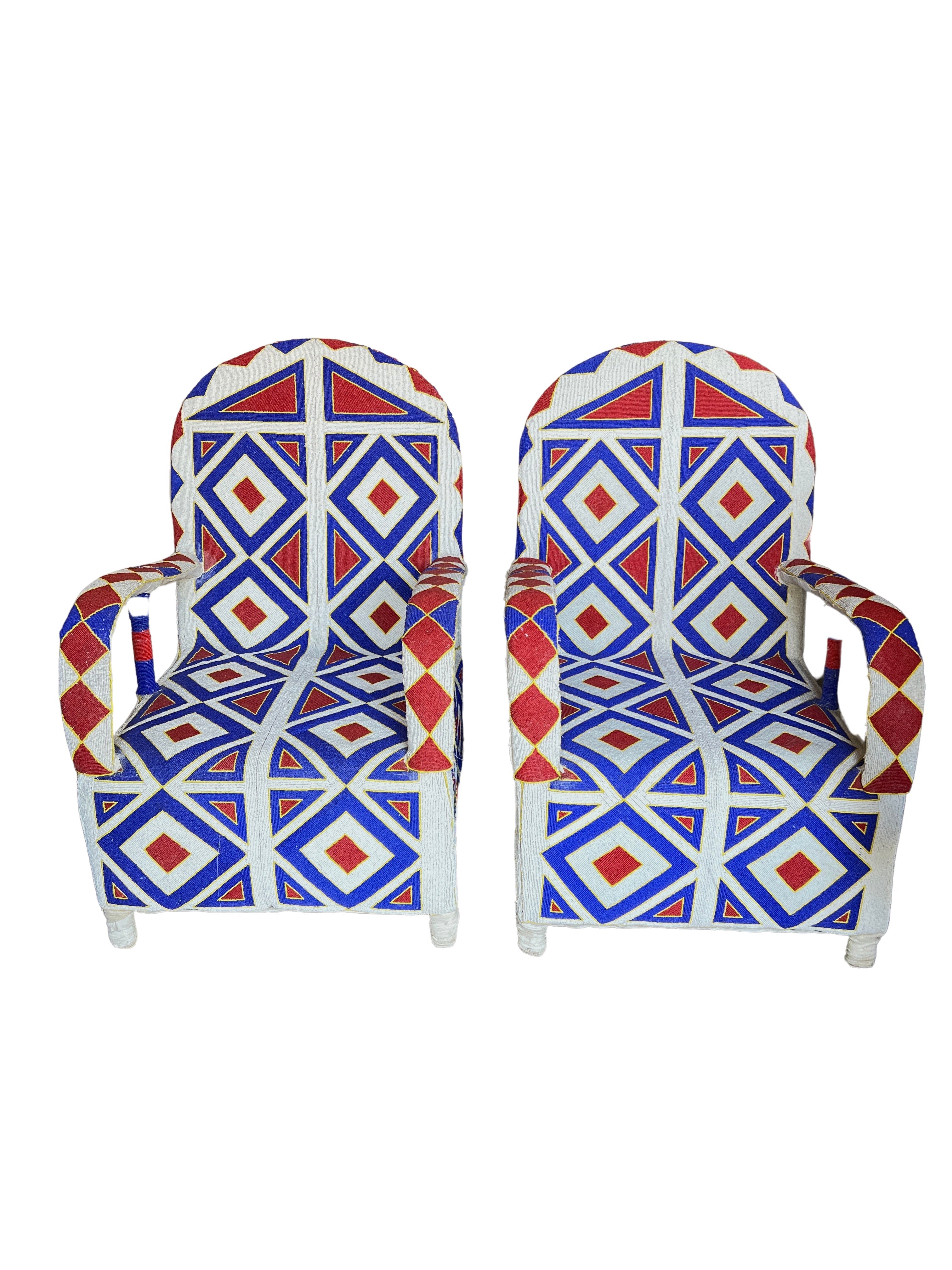 Yoruba Beaded Chairs