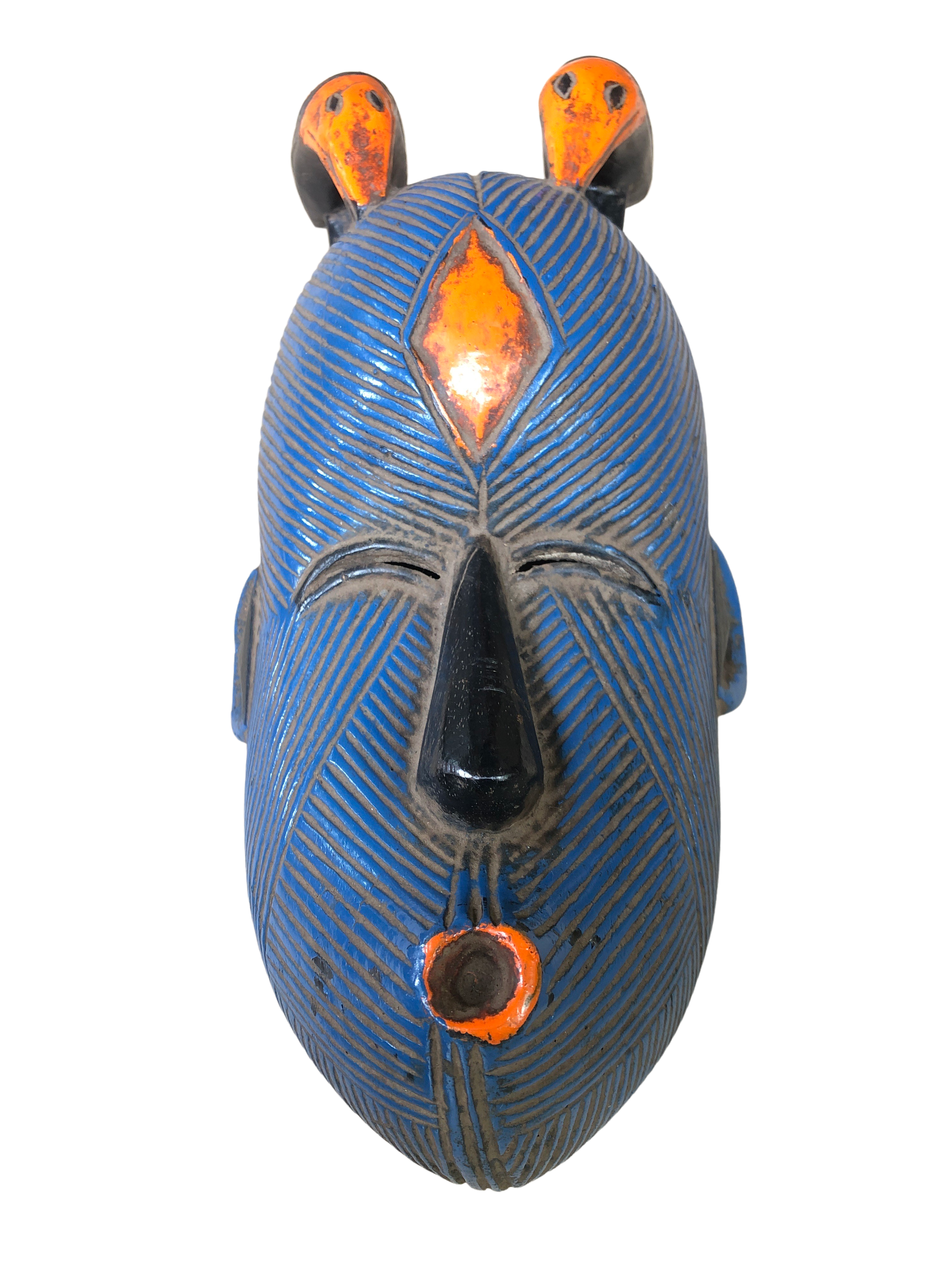 Basongye/Songye Tribe Painted Mask - Basongye/Songye